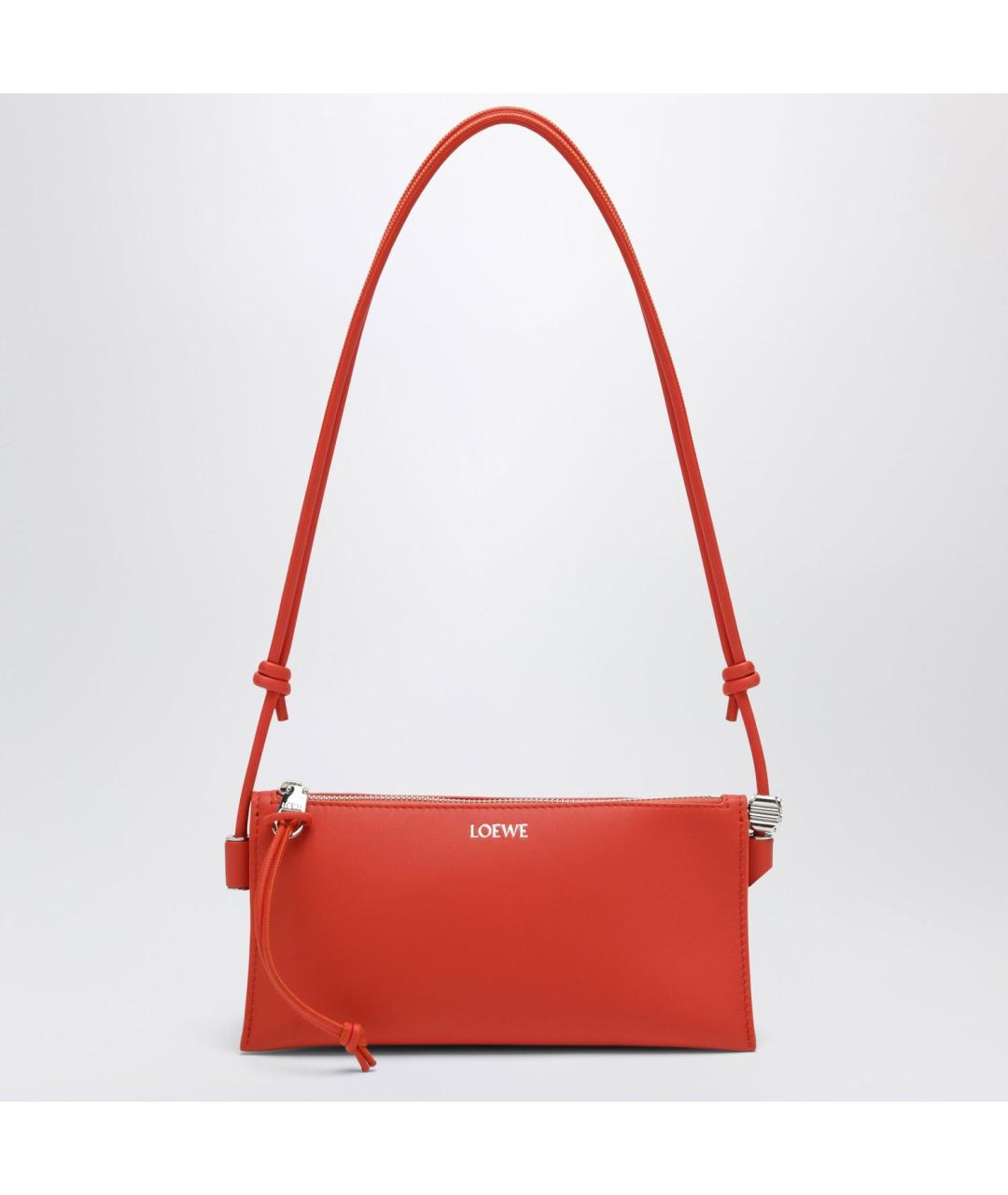 LOEWE Оранжевая кожаная сумка через плечо, фото 2