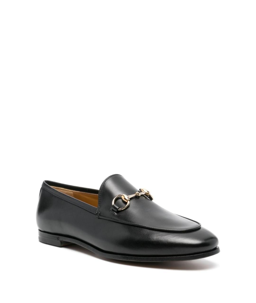 GUCCI Черные кожаные лоферы, фото 4