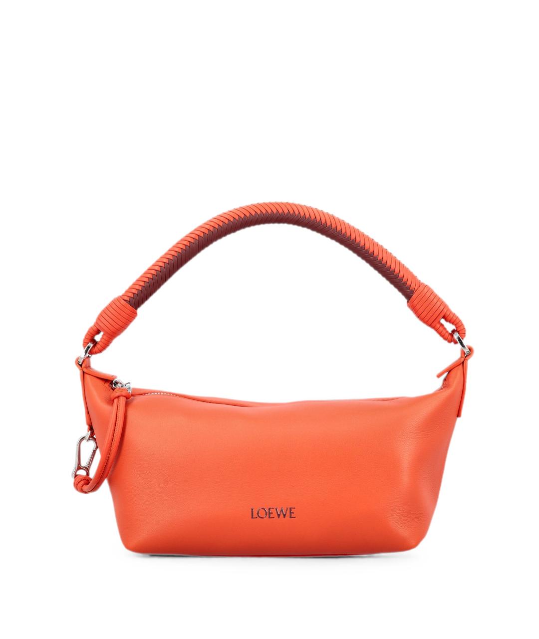 LOEWE Оранжевая кожаная сумка через плечо, фото 2