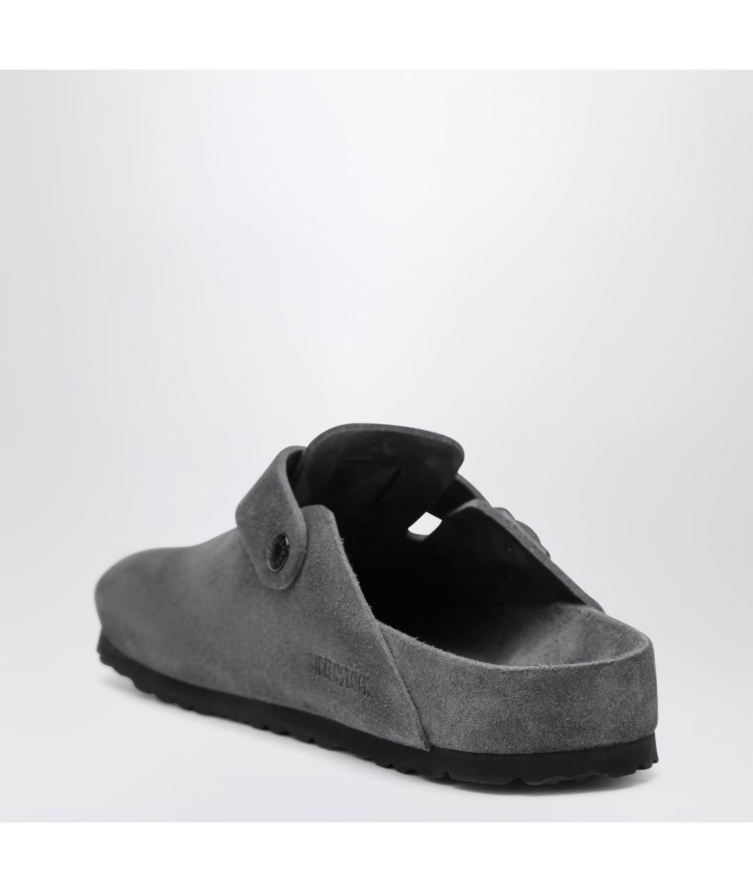 BIRKENSTOCK Черные замшевые сандалии, фото 2