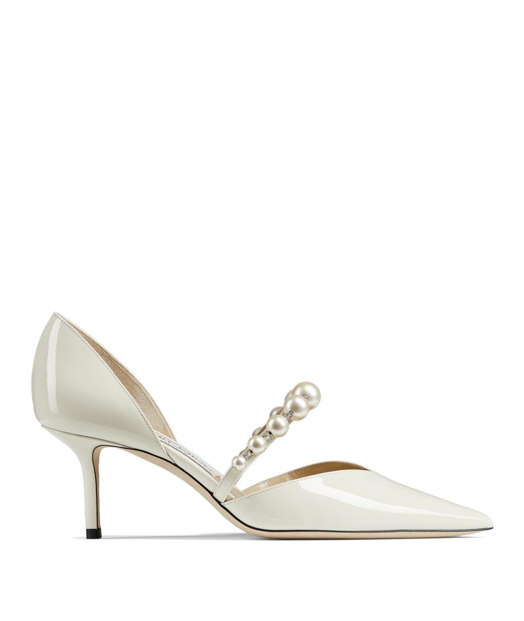 JIMMY CHOO Белые кожаные туфли, фото 1