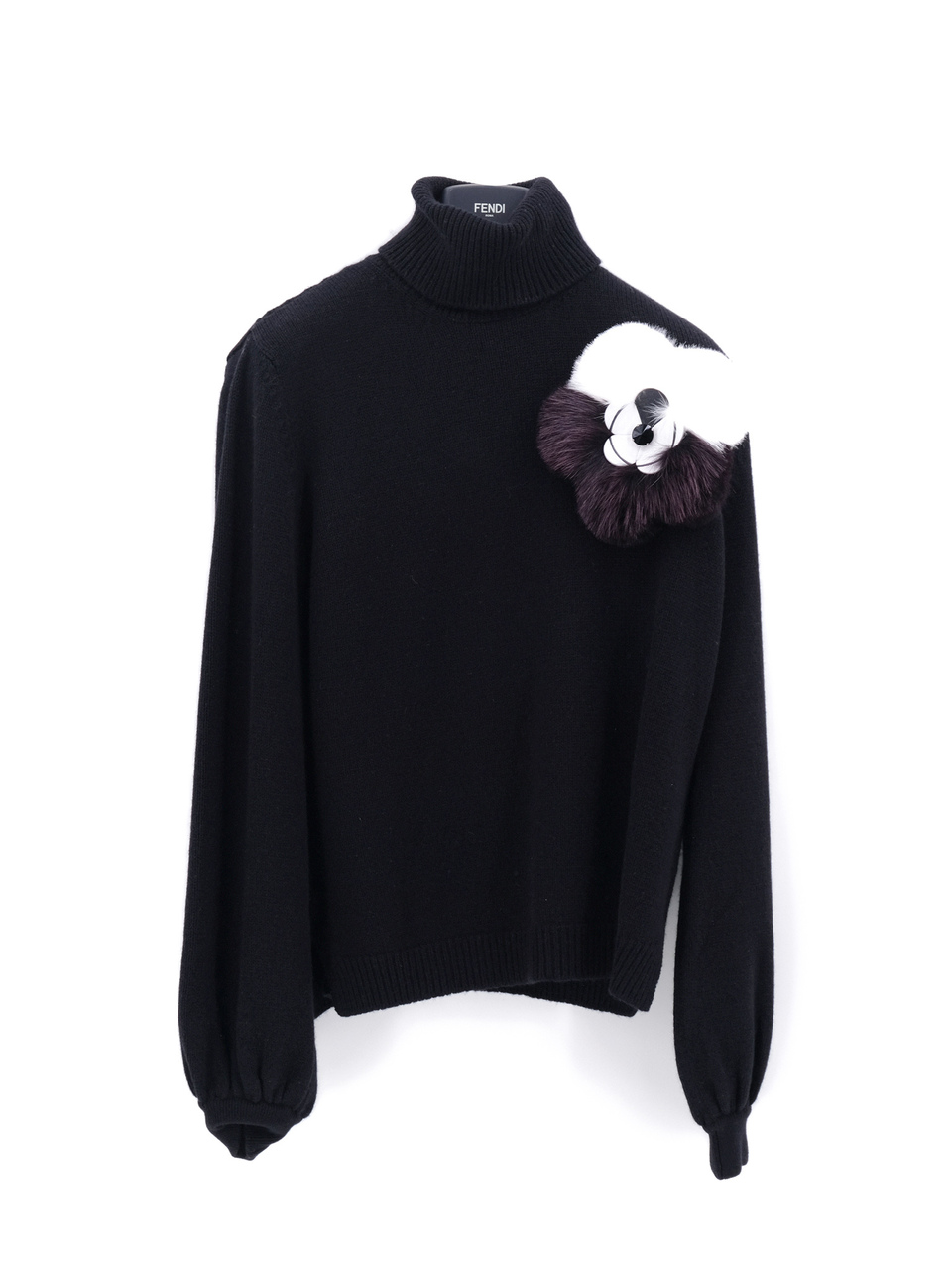 FENDI Черный кашемировый джемпер / свитер, фото 1