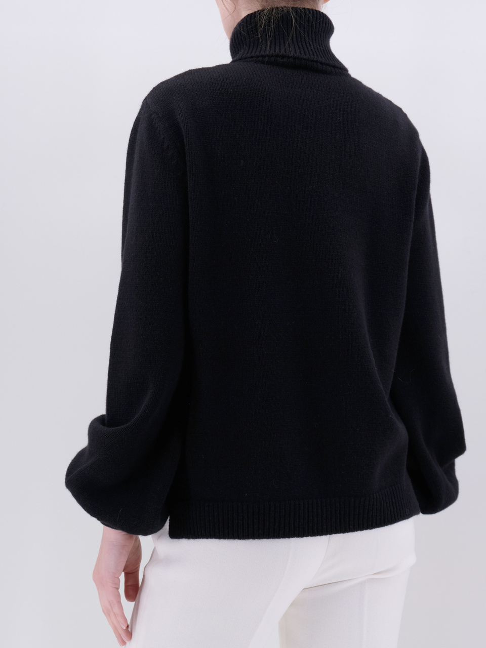 FENDI Черный кашемировый джемпер / свитер, фото 3