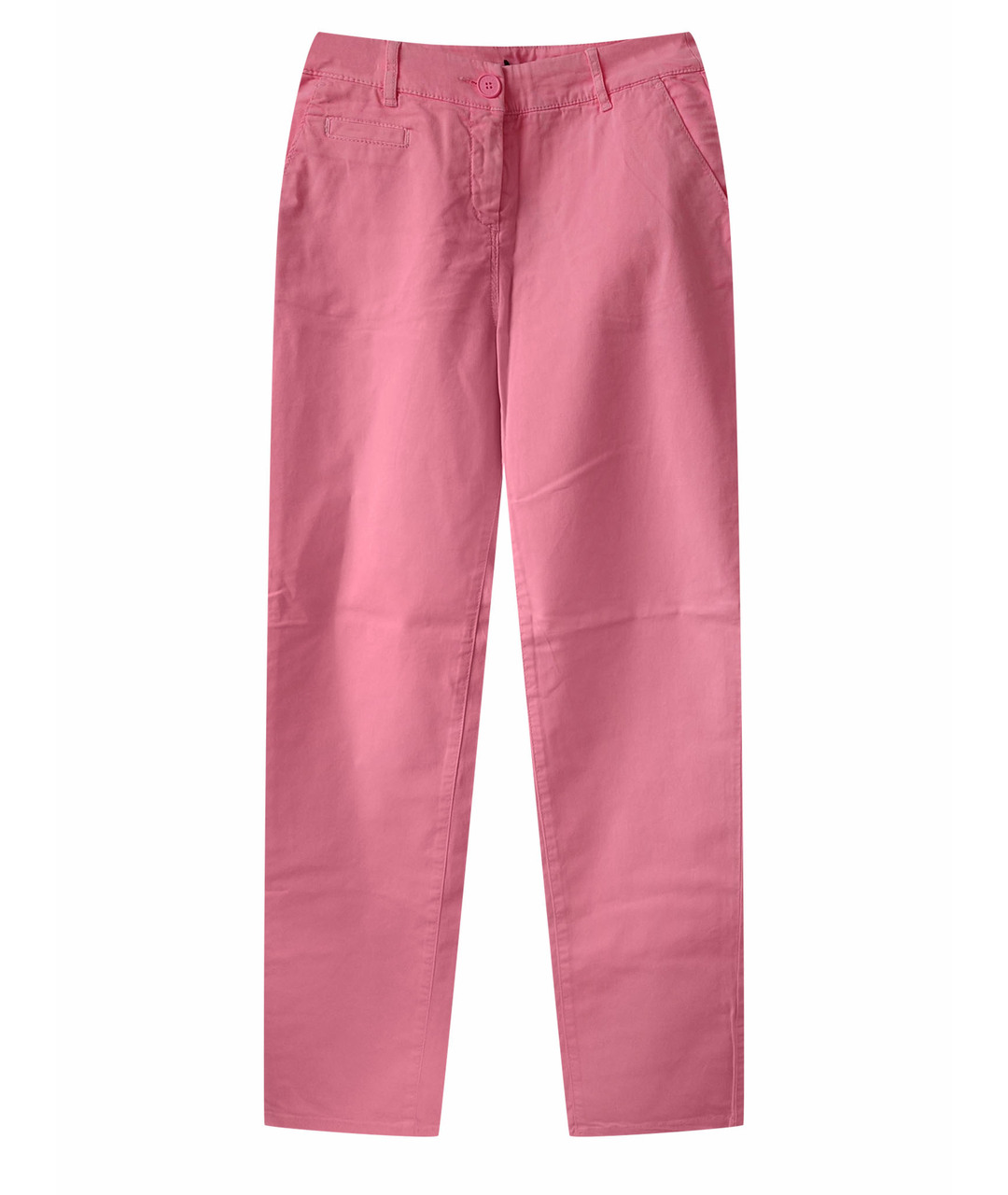 ARMANI EXCHANGE Розовые хлопковые прямые брюки, фото 1