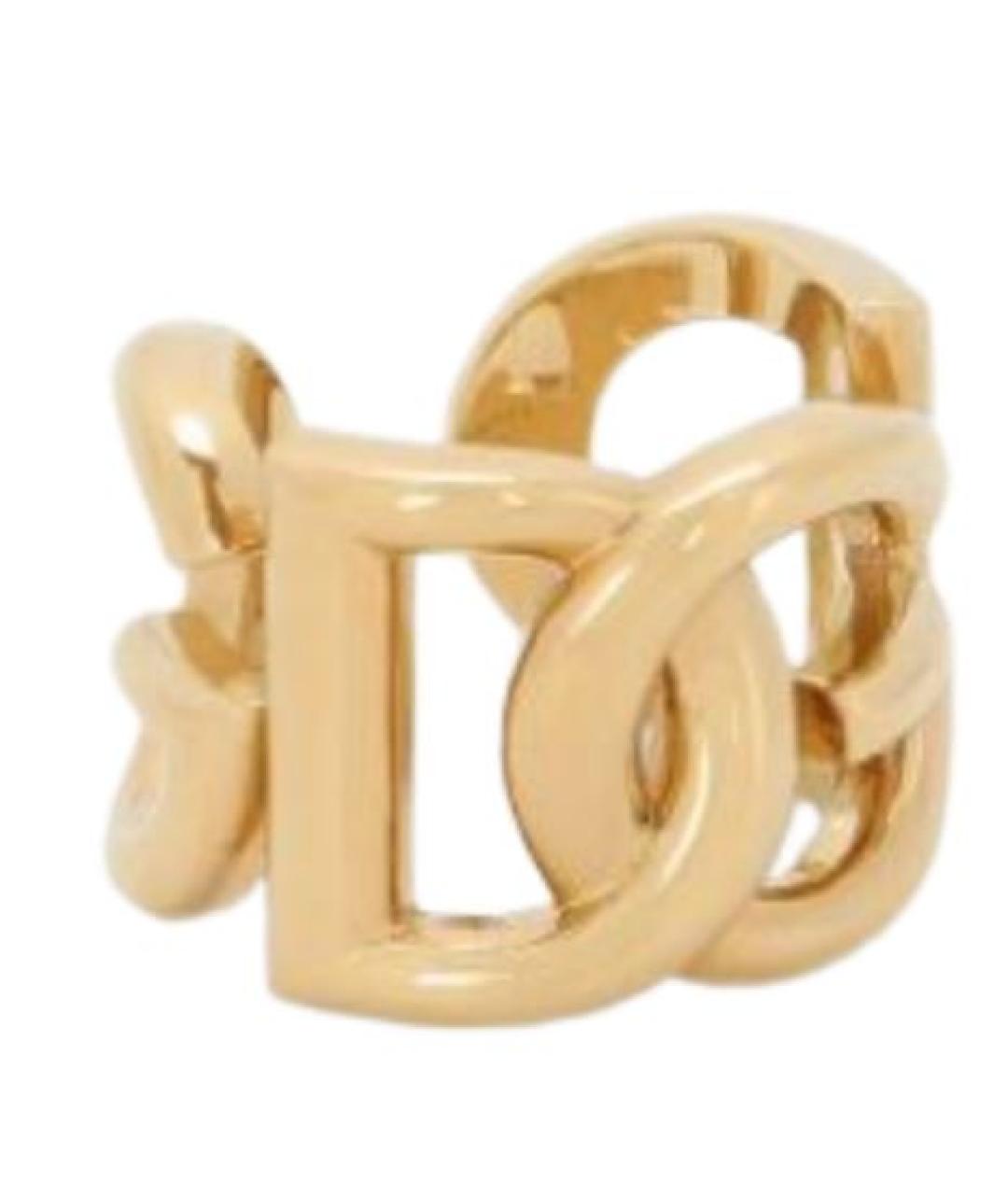 DOLCE&GABBANA Золотое металлическое кольцо, фото 2