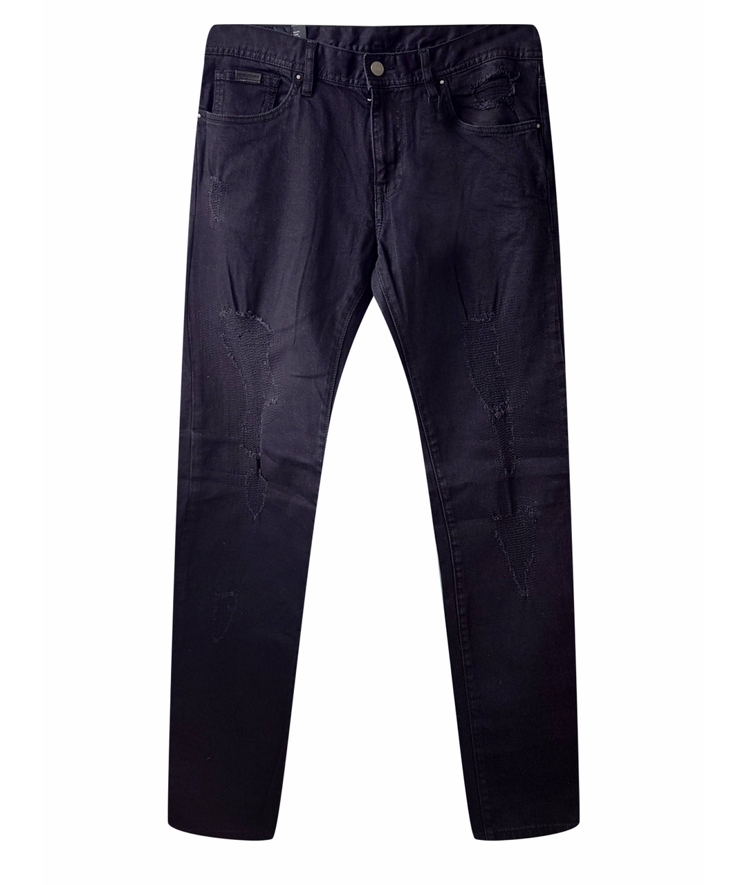 ARMANI EXCHANGE Черные хлопко-эластановые джинсы скинни, фото 1
