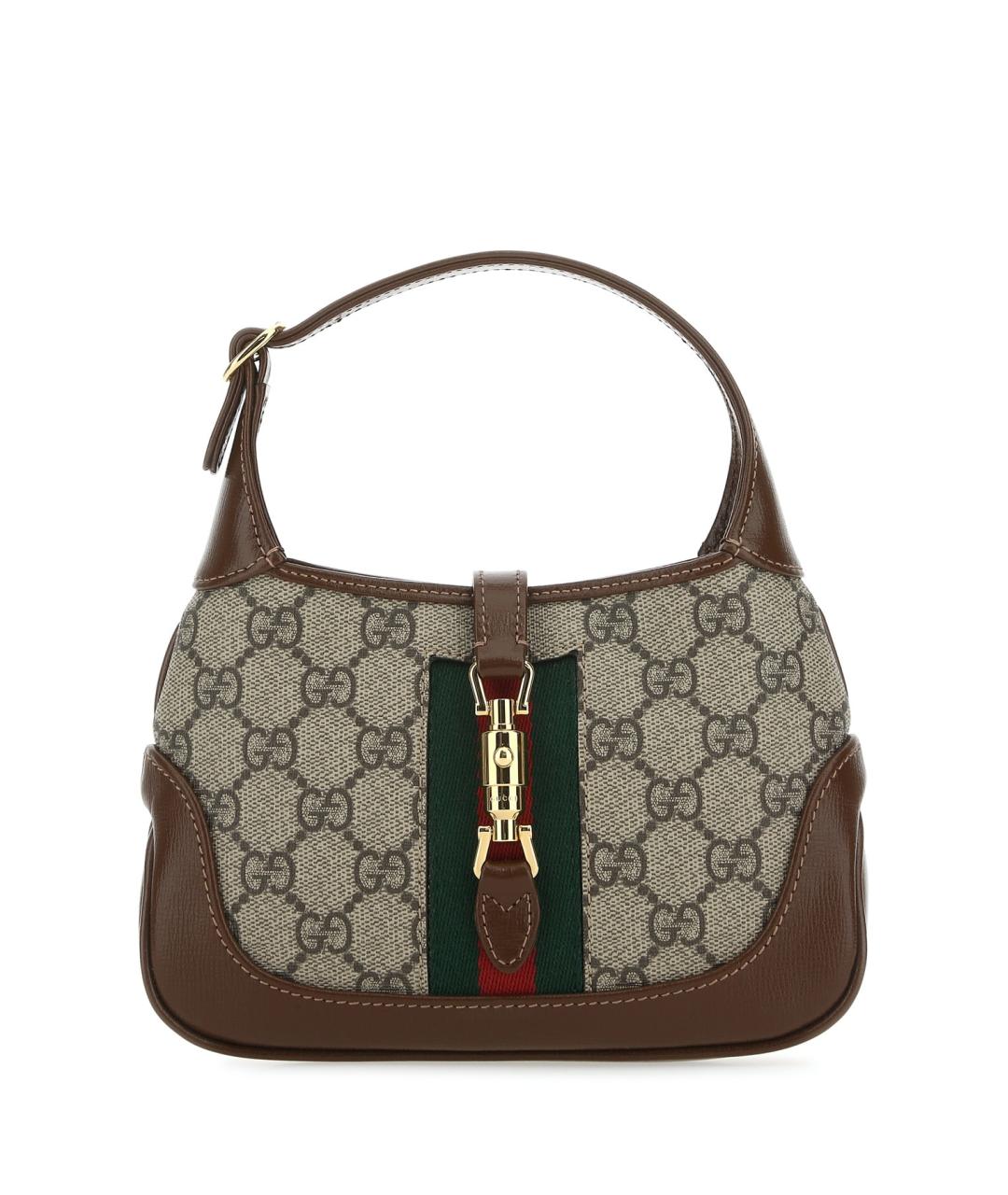 GUCCI Бежевая кожаная сумка через плечо, фото 1