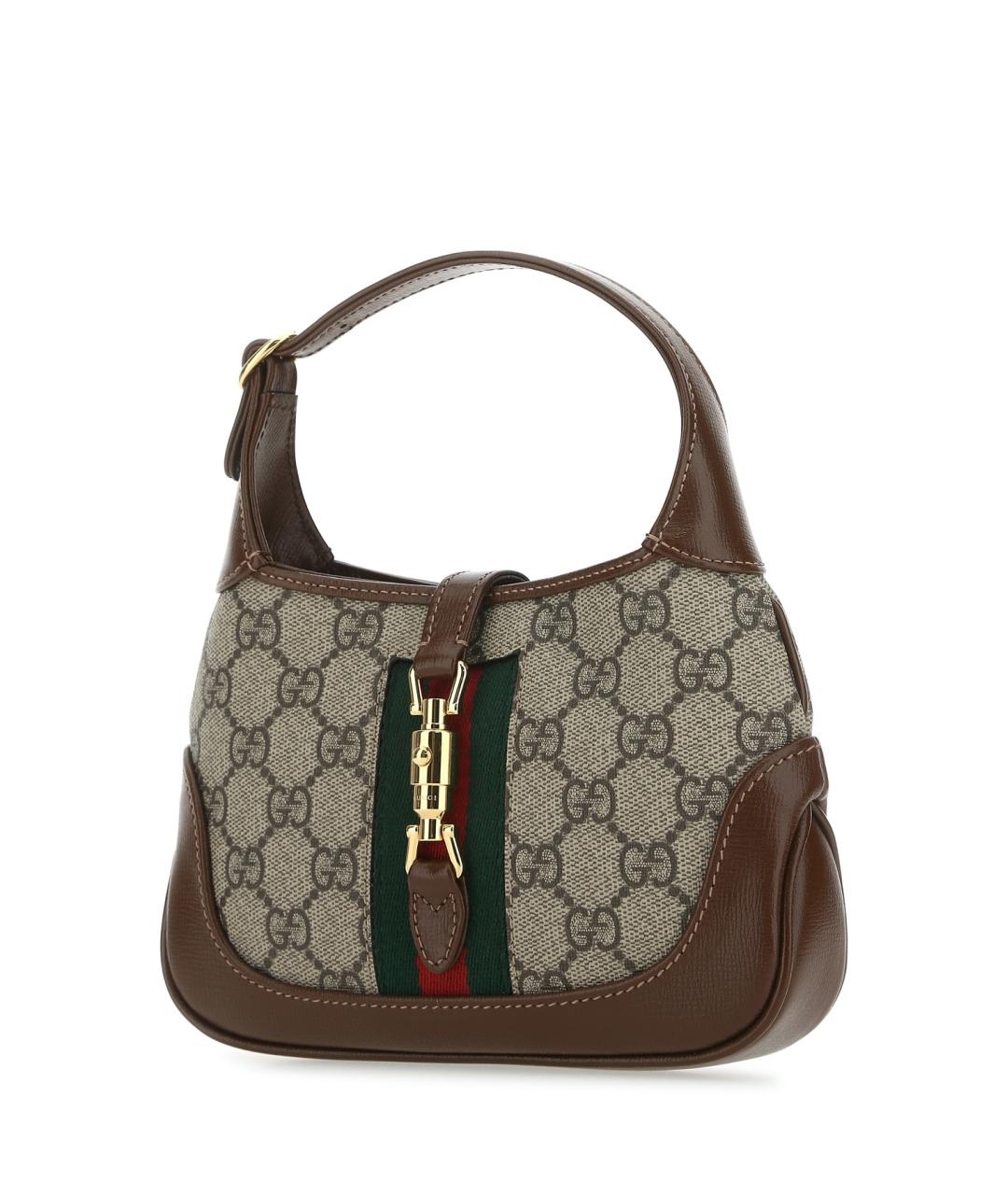 GUCCI Бежевая кожаная сумка через плечо, фото 2