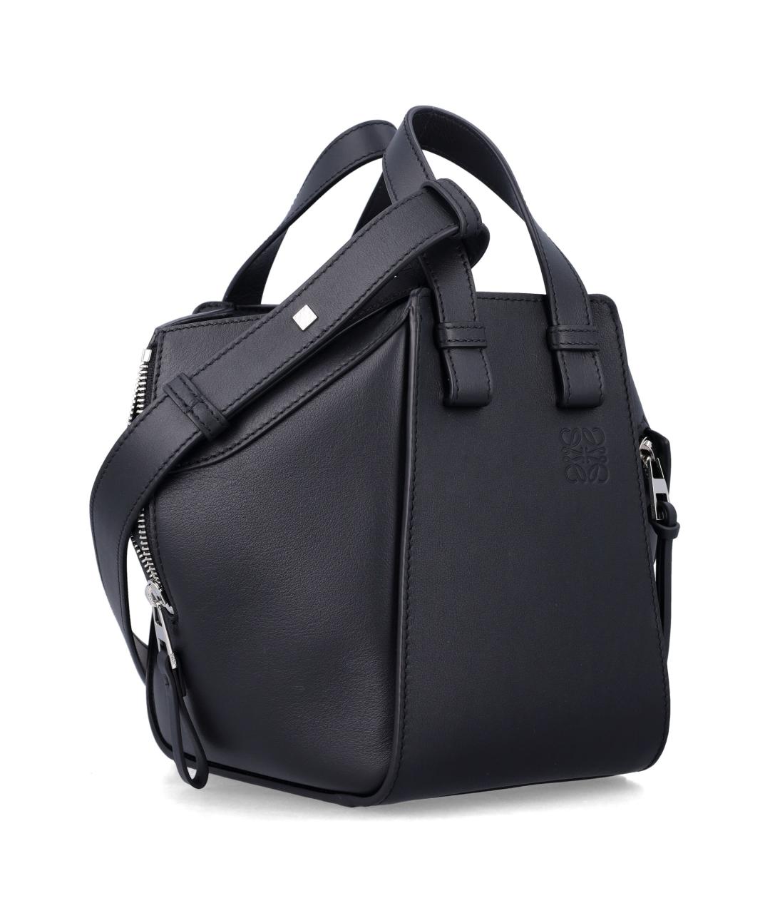 LOEWE Черная кожаная сумка тоут, фото 2