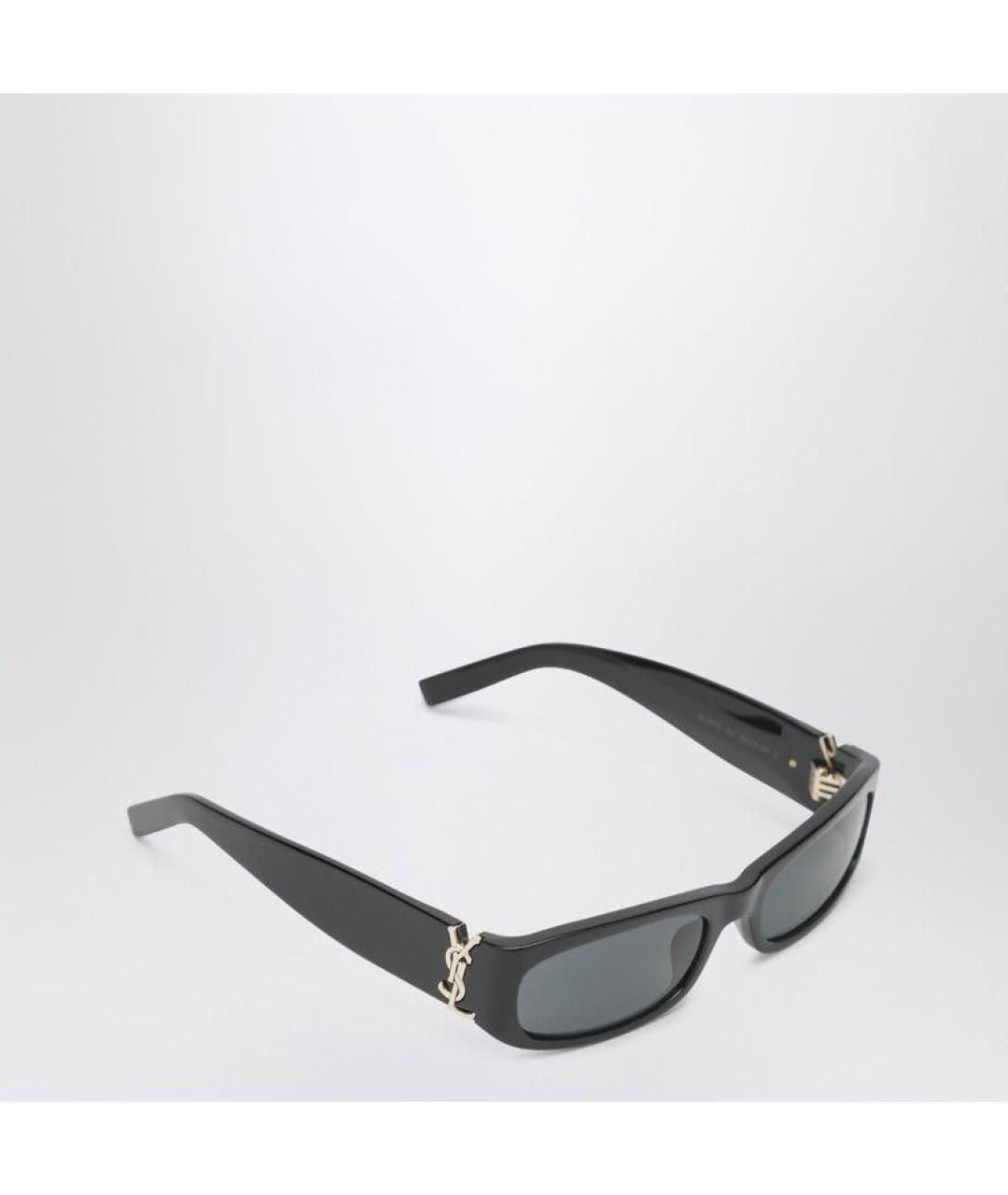 SAINT LAURENT Черные пластиковые солнцезащитные очки, фото 2