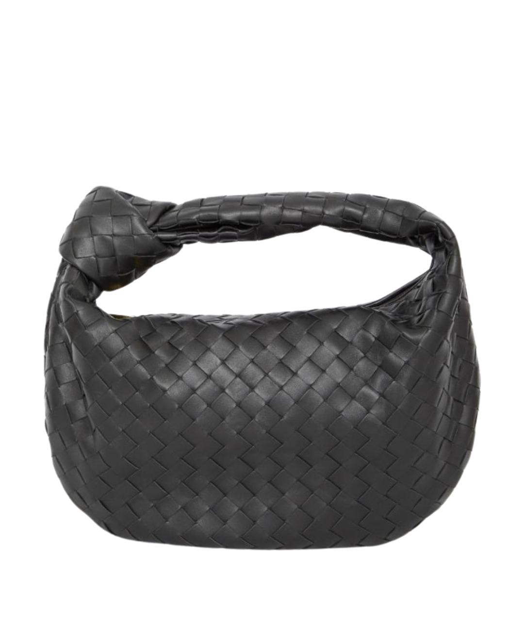 BOTTEGA VENETA Черная кожаная сумка через плечо, фото 1