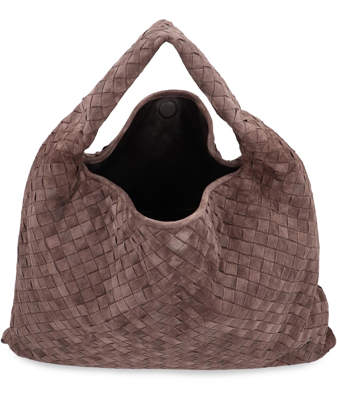 BOTTEGA VENETA Коричневая замшевая сумка через плечо, фото 5