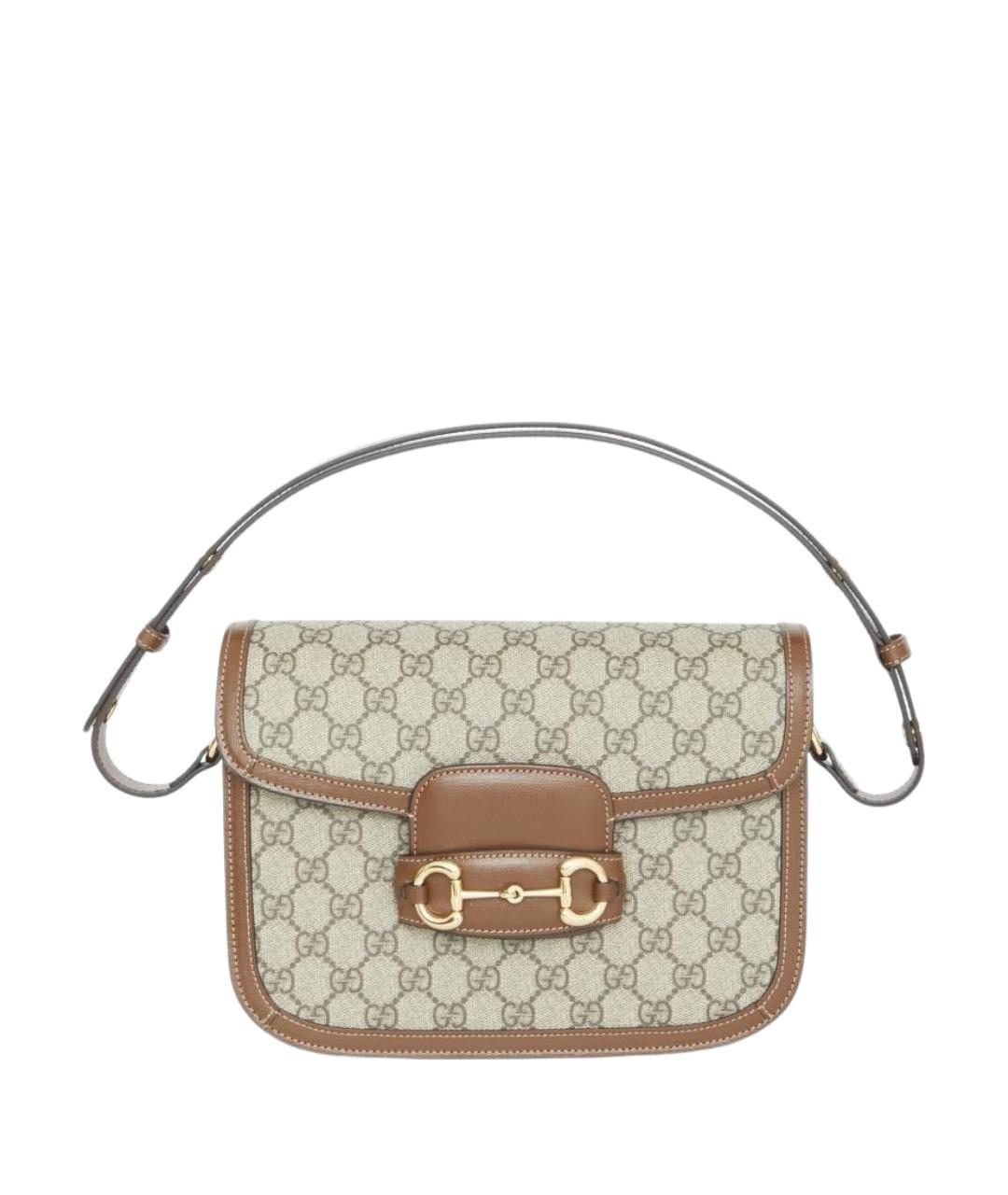 GUCCI Коричневая канва сумка через плечо, фото 1