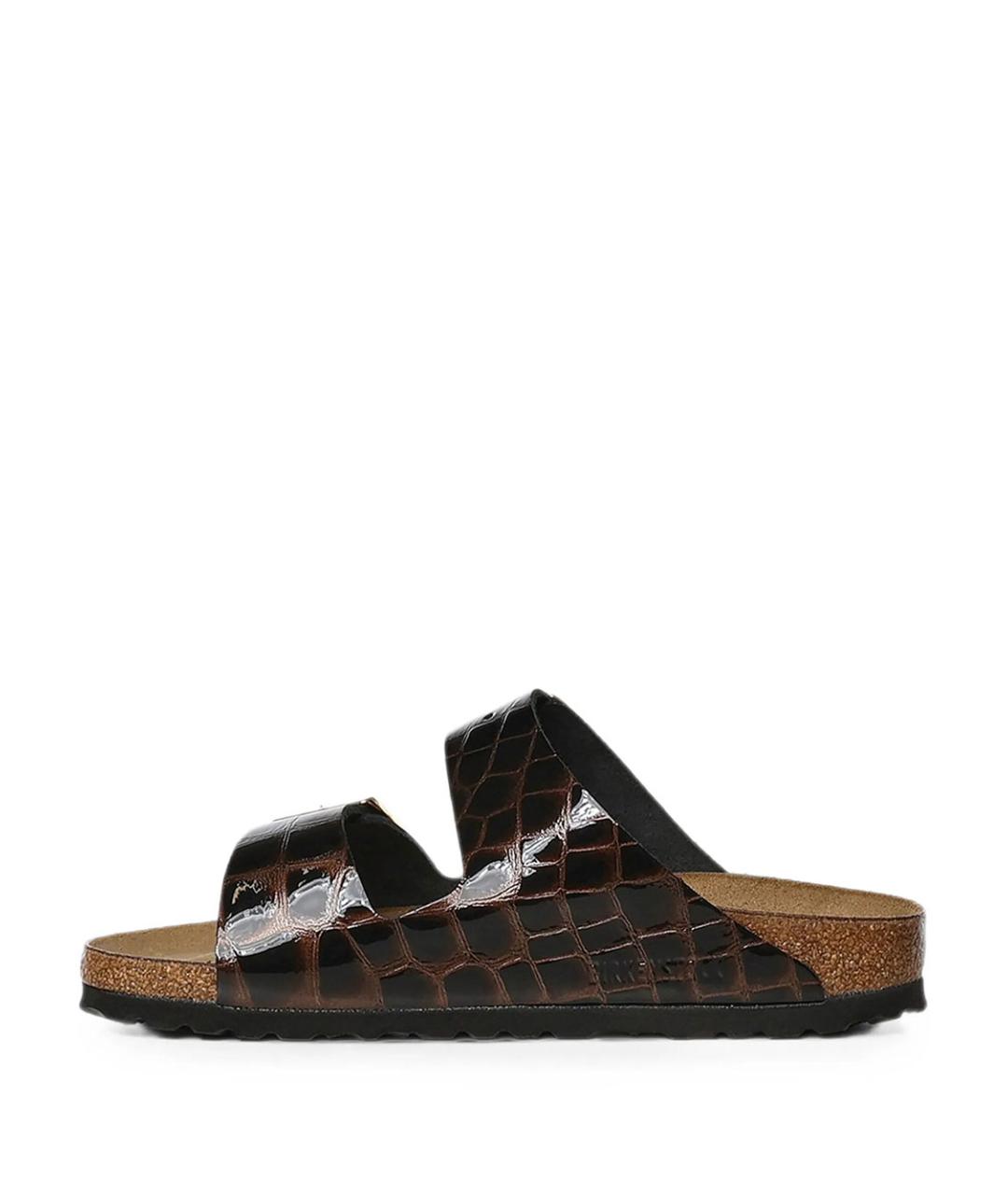 BIRKENSTOCK Черные кожаные сандалии, фото 3