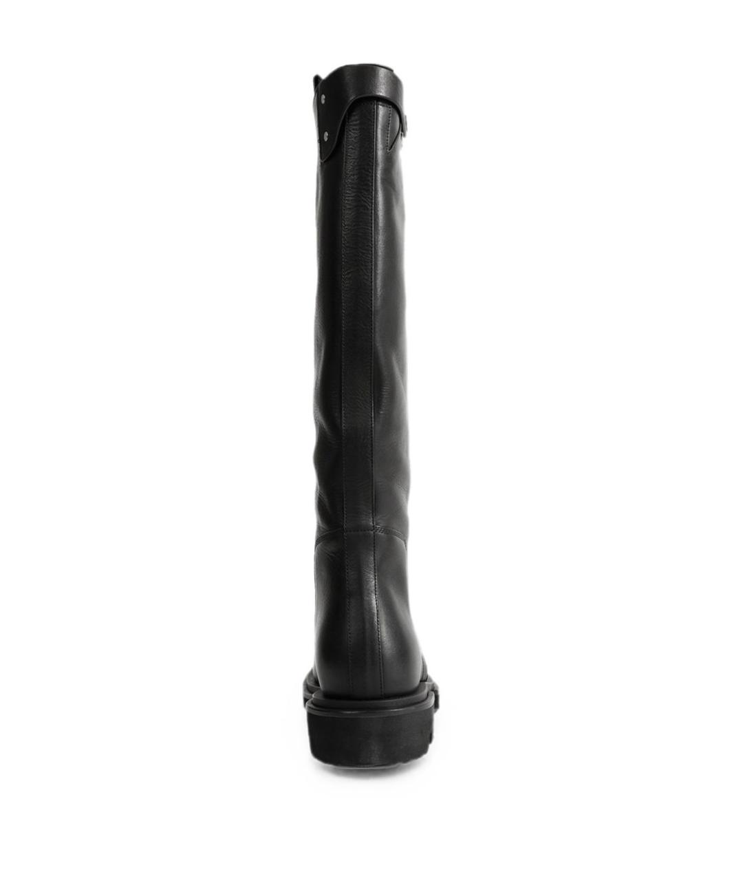 RICK OWENS Черные кожаные сапоги, фото 3
