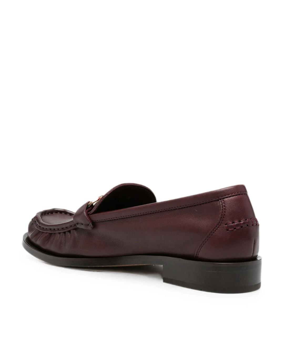 FERRAGAMO Коричневые кожаные лоферы, фото 3