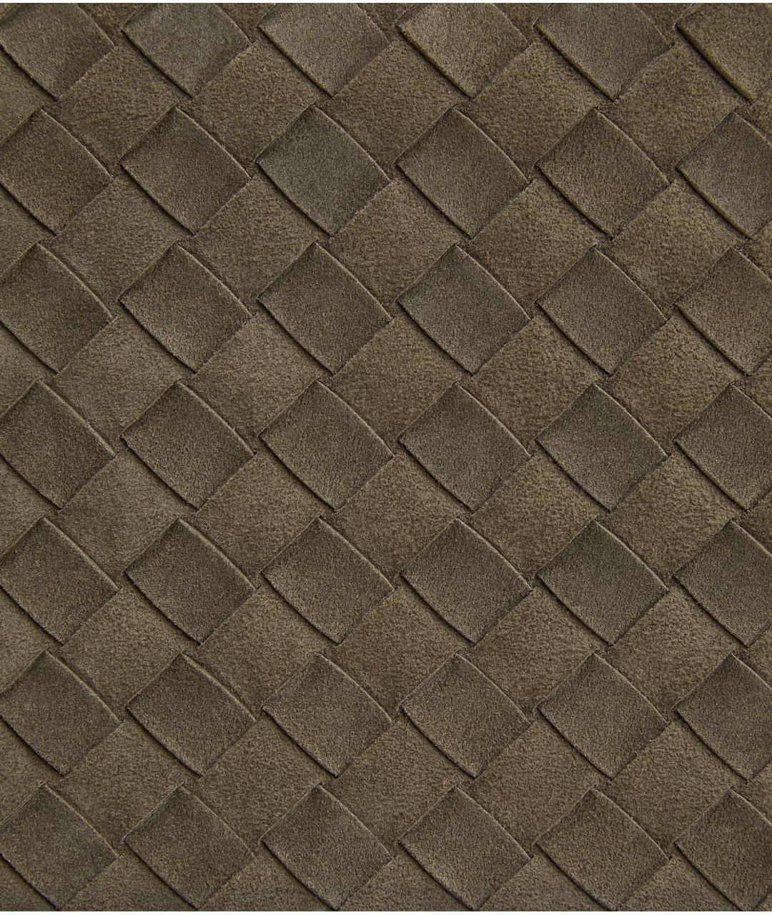 BOTTEGA VENETA Зеленая замшевая сумка тоут, фото 4