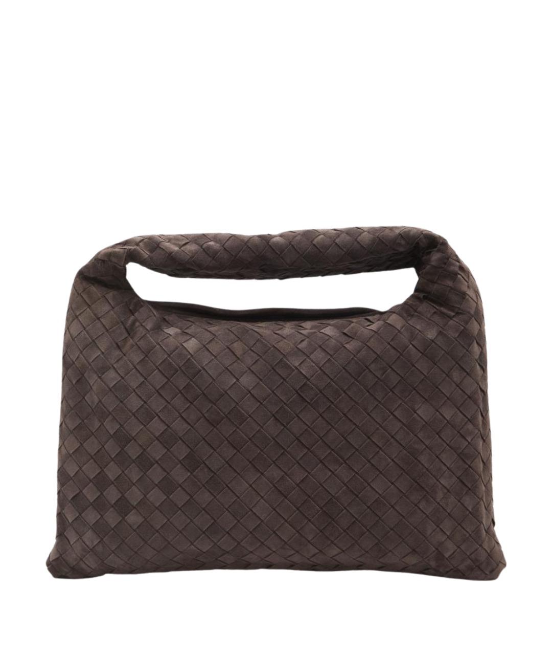 BOTTEGA VENETA Коричневая замшевая сумка через плечо, фото 1