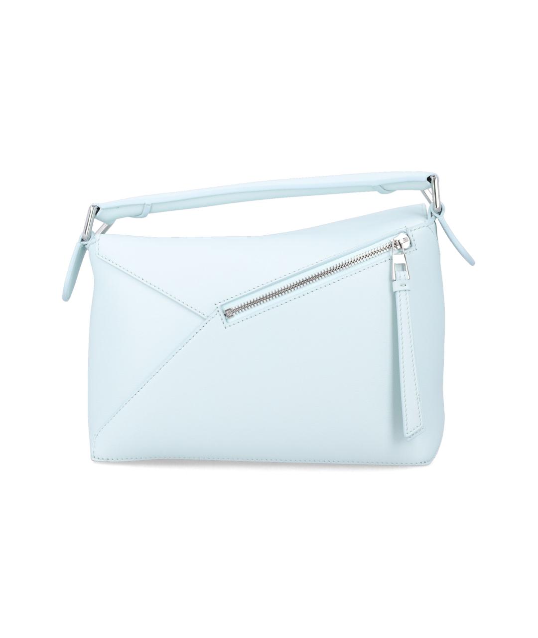 LOEWE Голубая кожаная сумка через плечо, фото 2