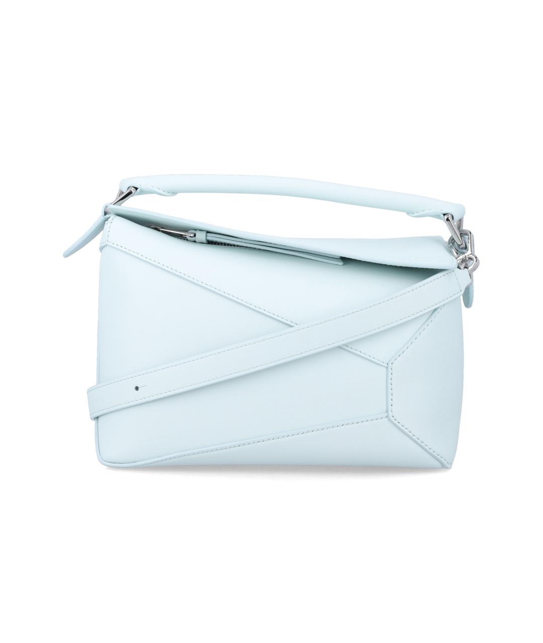 LOEWE Голубая кожаная сумка через плечо, фото 1