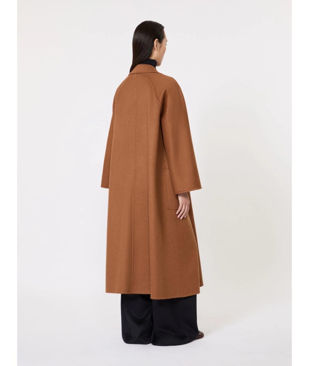 MAX MARA Коричневое кашемировое пальто, фото 4