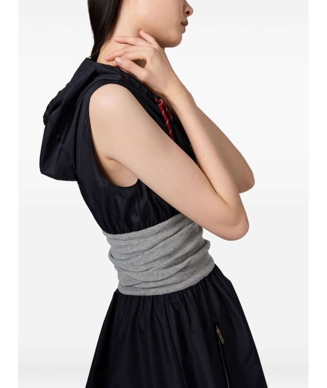 MIU MIU Темно-синее повседневное платье, фото 3