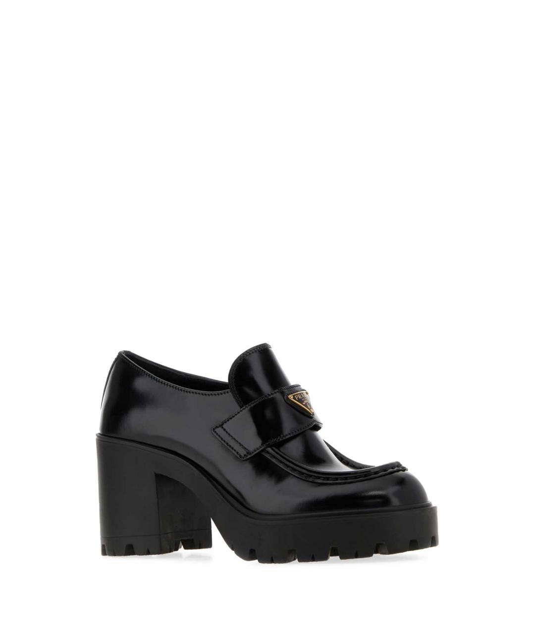 PRADA Черные кожаные лоферы, фото 2
