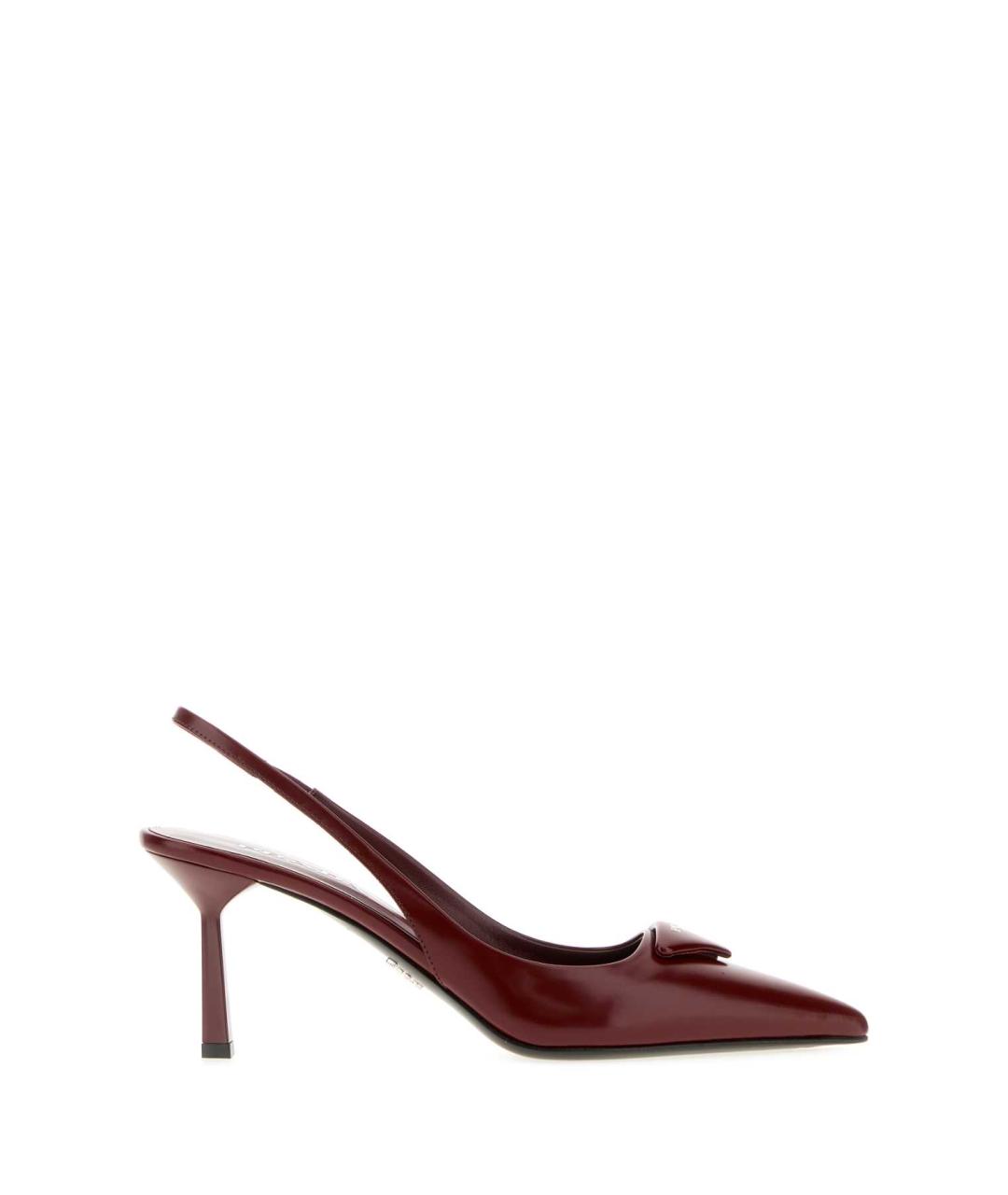 PRADA Бордовые кожаные туфли, фото 3