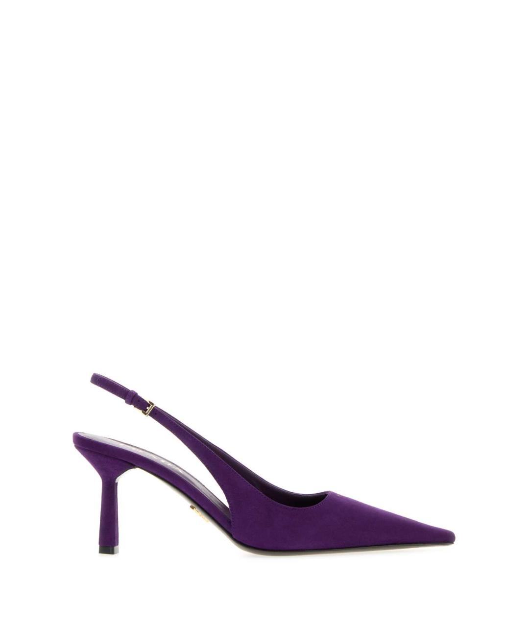 PRADA Фиолетовые замшевые туфли, фото 3