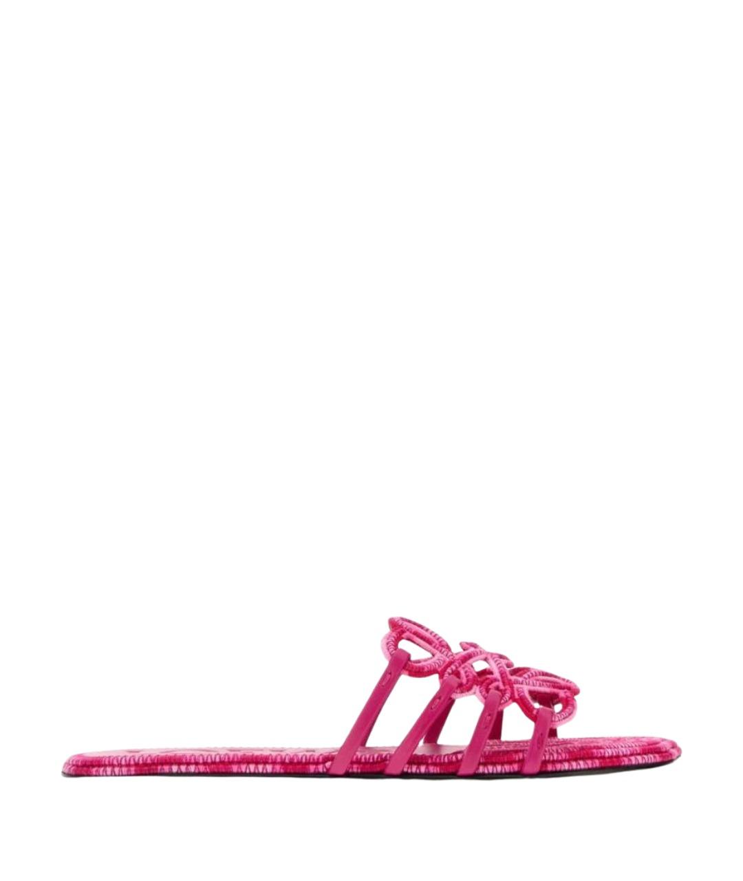 LOEWE Розовые кожаные сандалии, фото 1