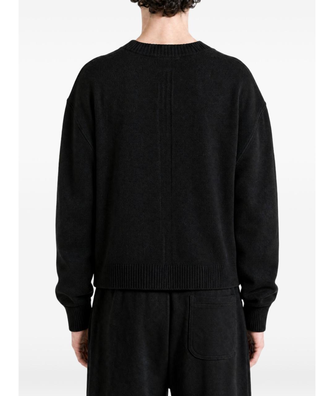 RICK OWENS Черный шерстяной джемпер / свитер, фото 2