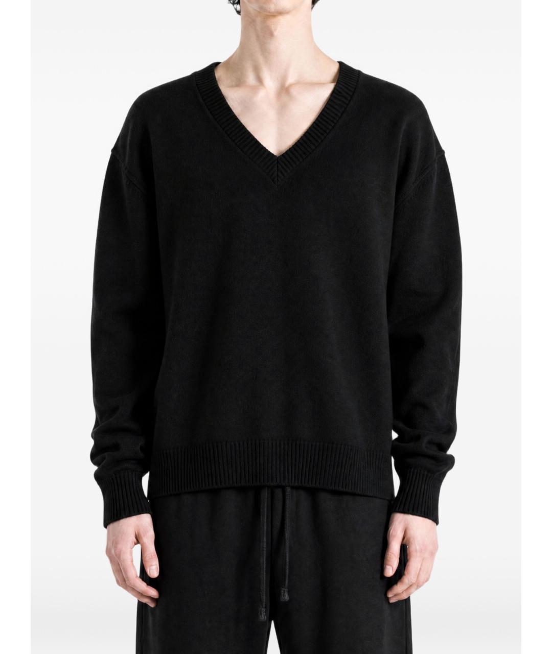 RICK OWENS Черный шерстяной джемпер / свитер, фото 4