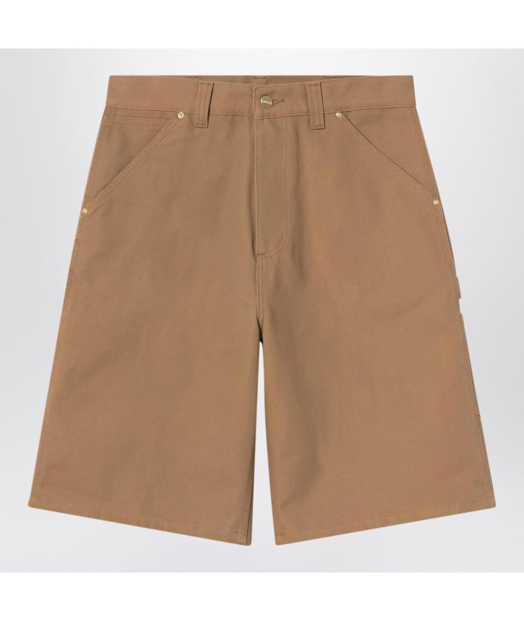 CARHARTT WIP Коричневые хлопковые шорты, фото 3