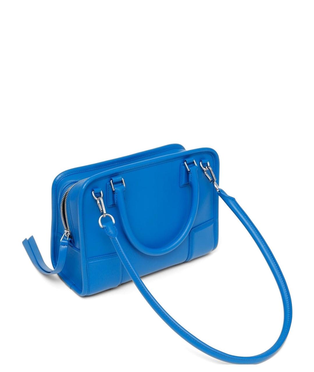 LOEWE Голубая кожаная сумка тоут, фото 2