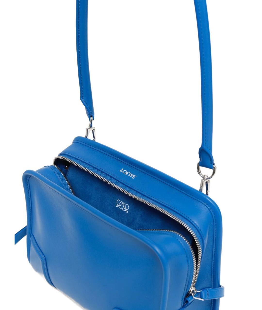 LOEWE Голубая кожаная сумка тоут, фото 3
