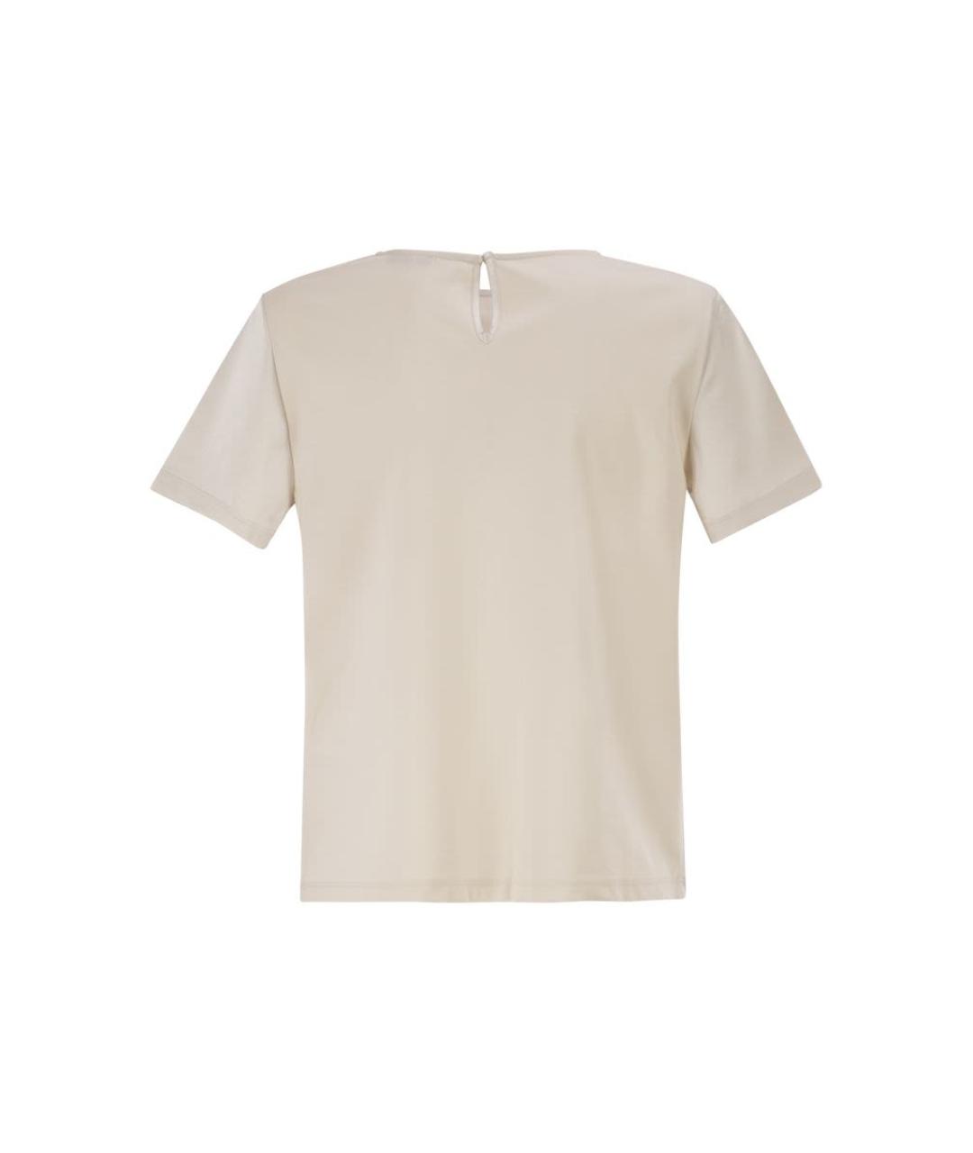 WEEKEND MAX MARA Бежевая футболка, фото 2