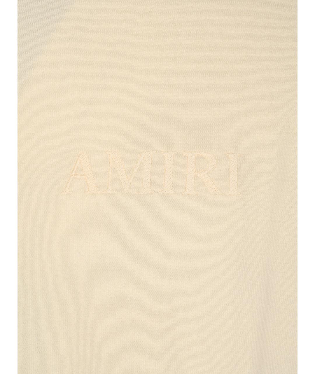 AMIRI Белая хлопковая футболка, фото 3