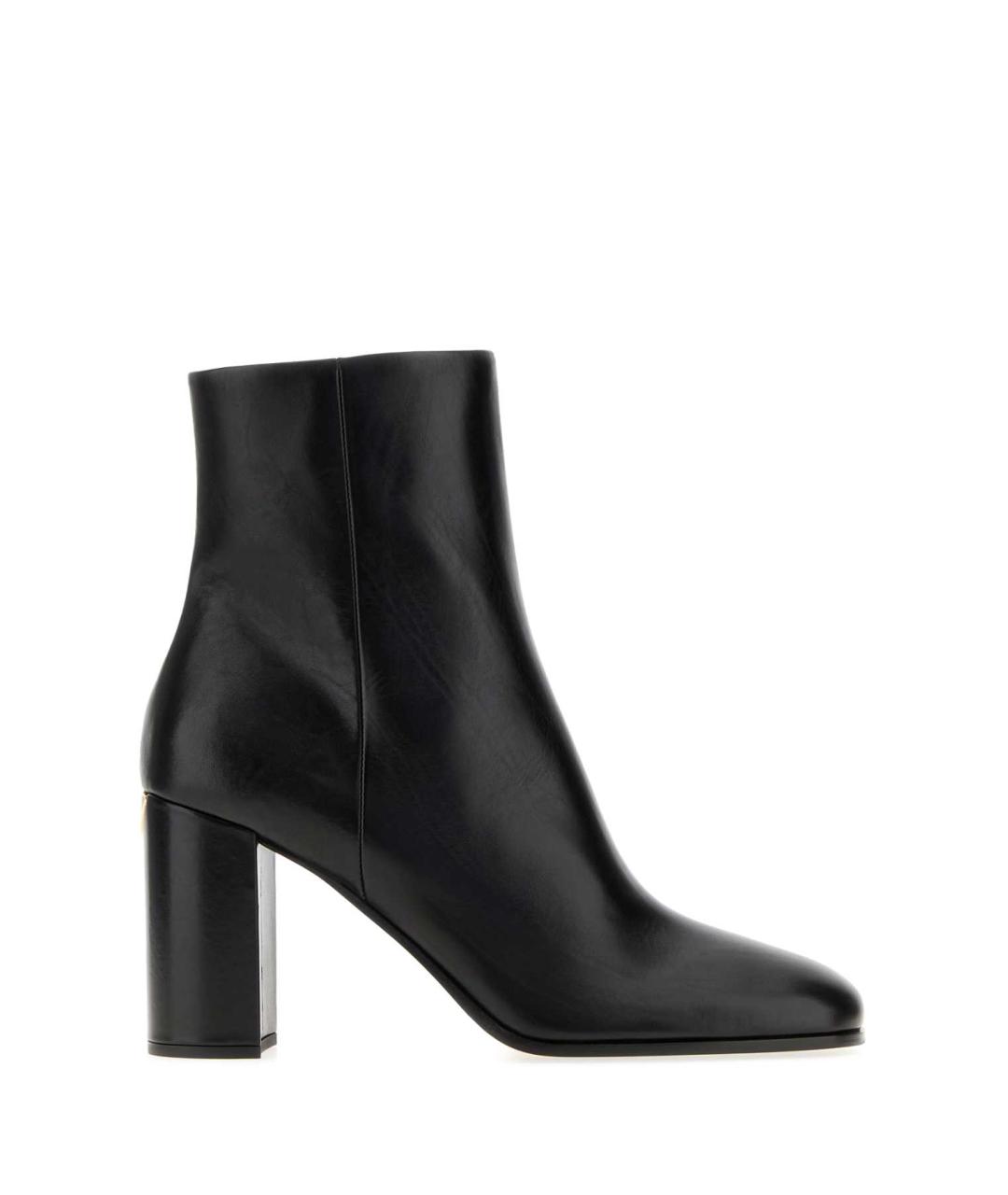 PRADA Черные кожаные ботильоны, фото 1