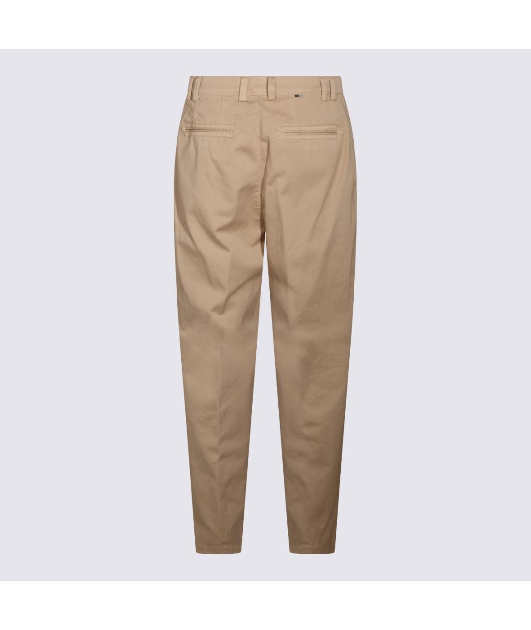 CANALI Бежевые хлопковые прямые джинсы, фото 2