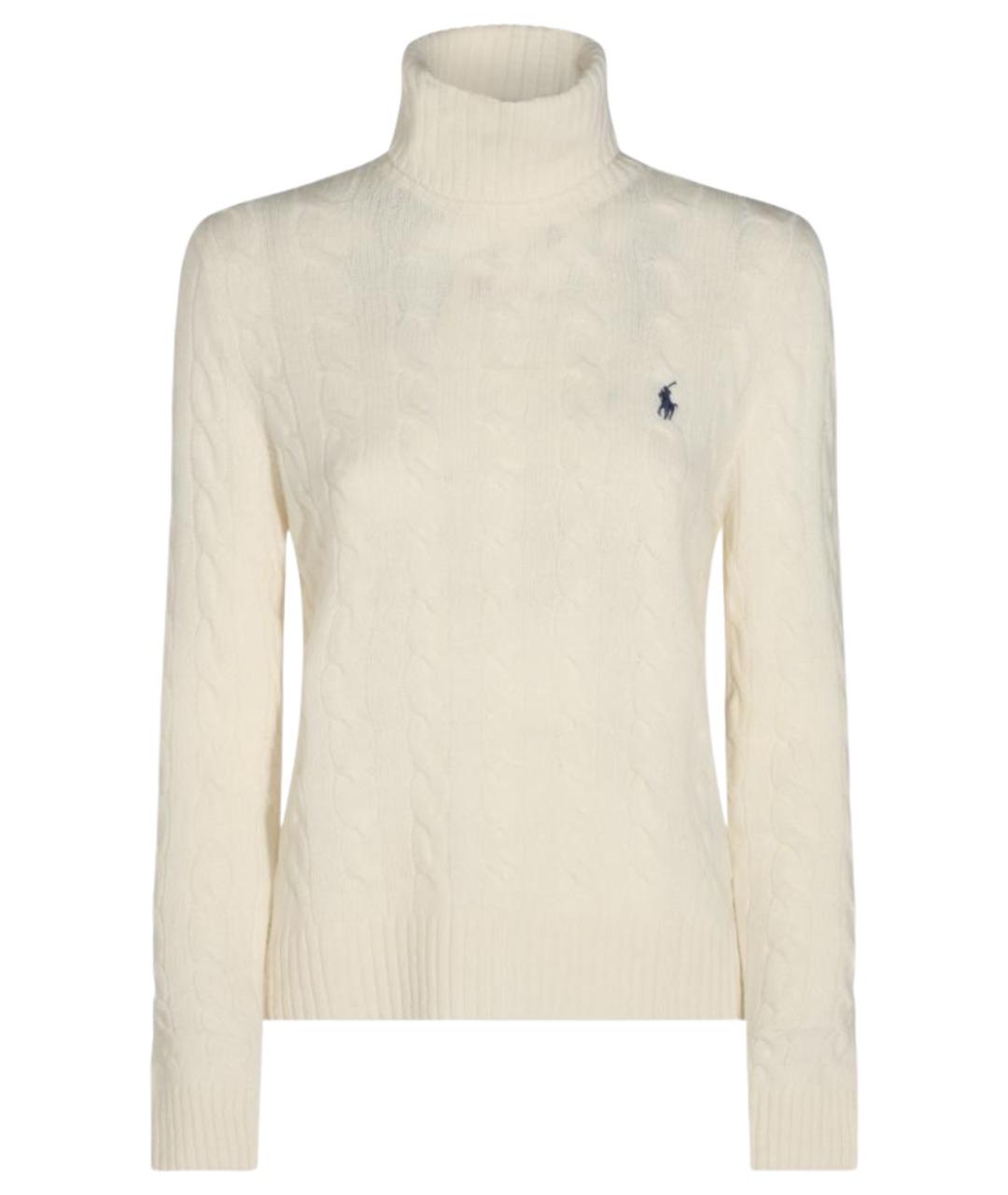 POLO RALPH LAUREN Бежевый шерстяной джемпер / свитер, фото 1