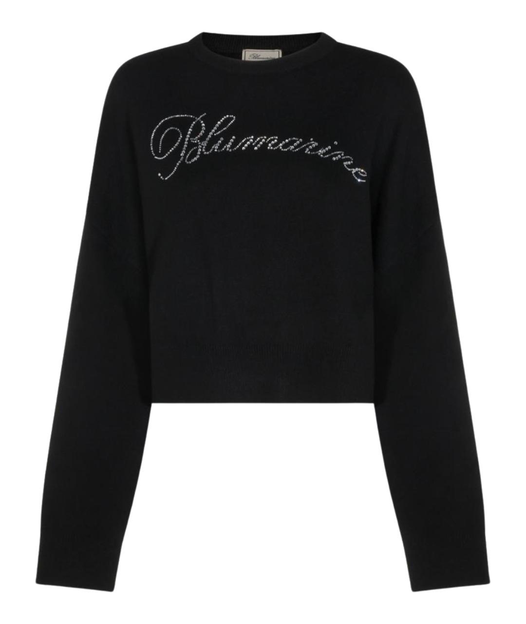 BLUMARINE Черный шерстяной джемпер / свитер, фото 1