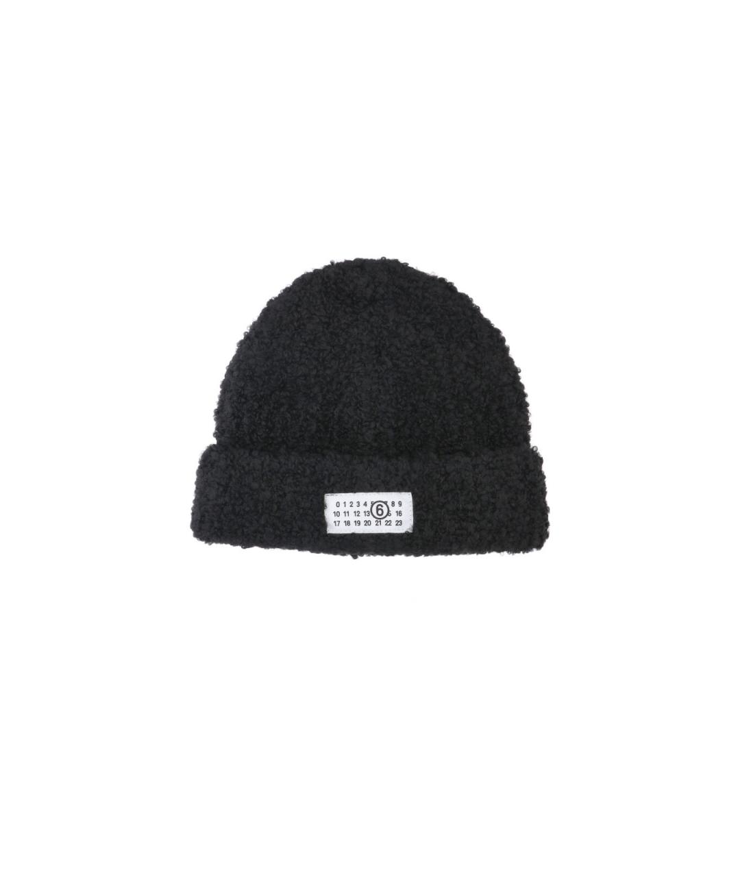 MM6 MAISON MARGIELA Черная шапка, фото 1