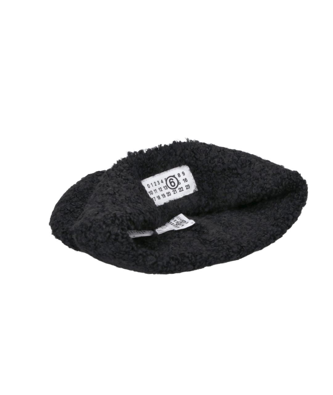 MM6 MAISON MARGIELA Черная шапка, фото 3