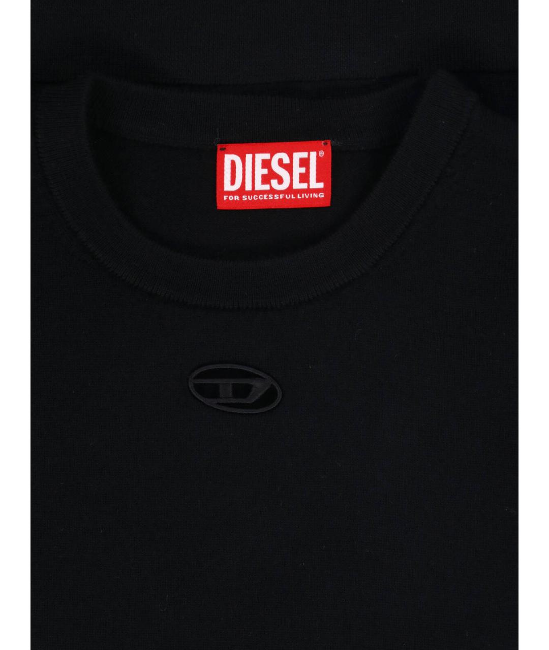 DIESEL Черный шерстяной джемпер / свитер, фото 3