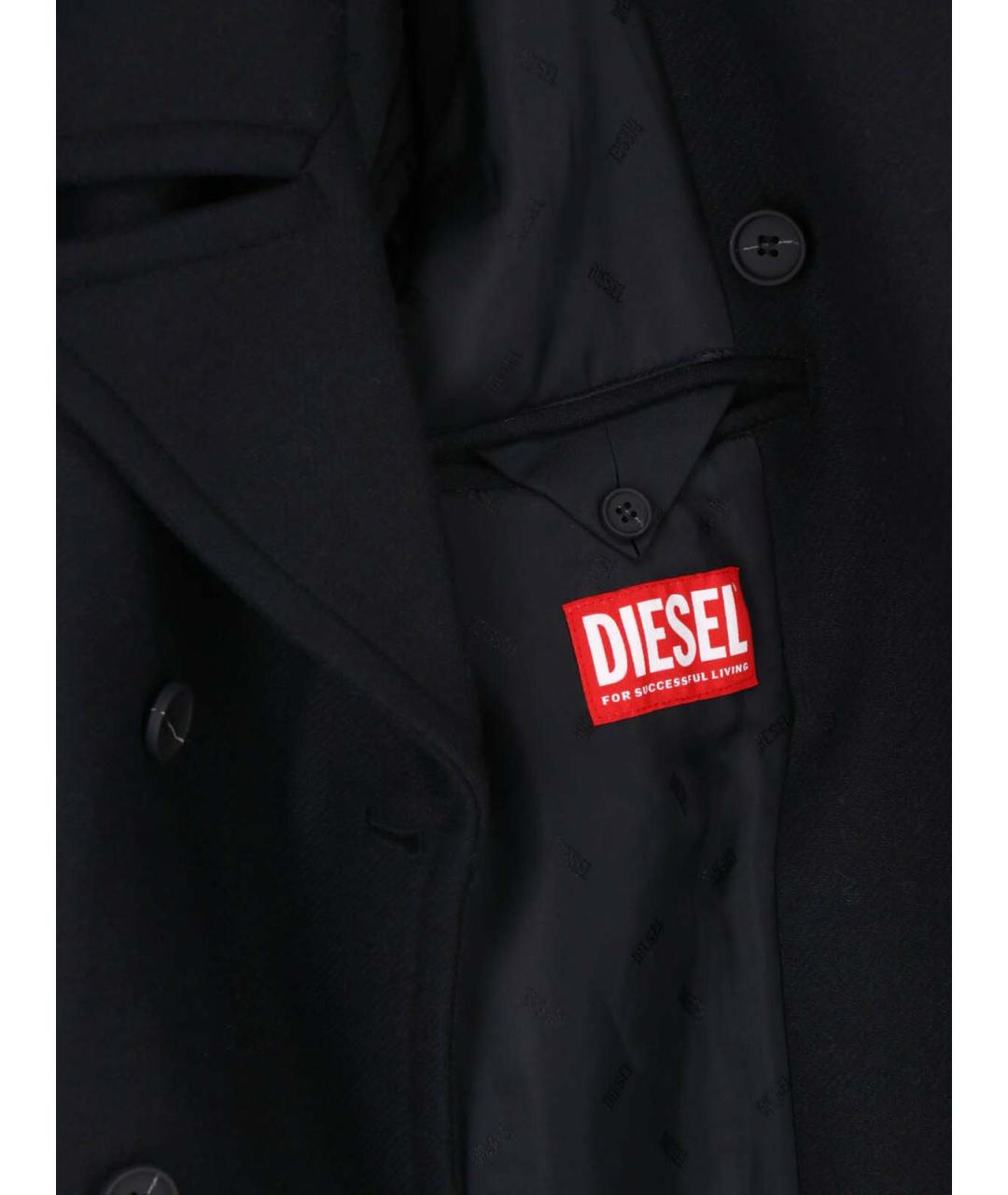 DIESEL Черная шерстяная куртка, фото 5