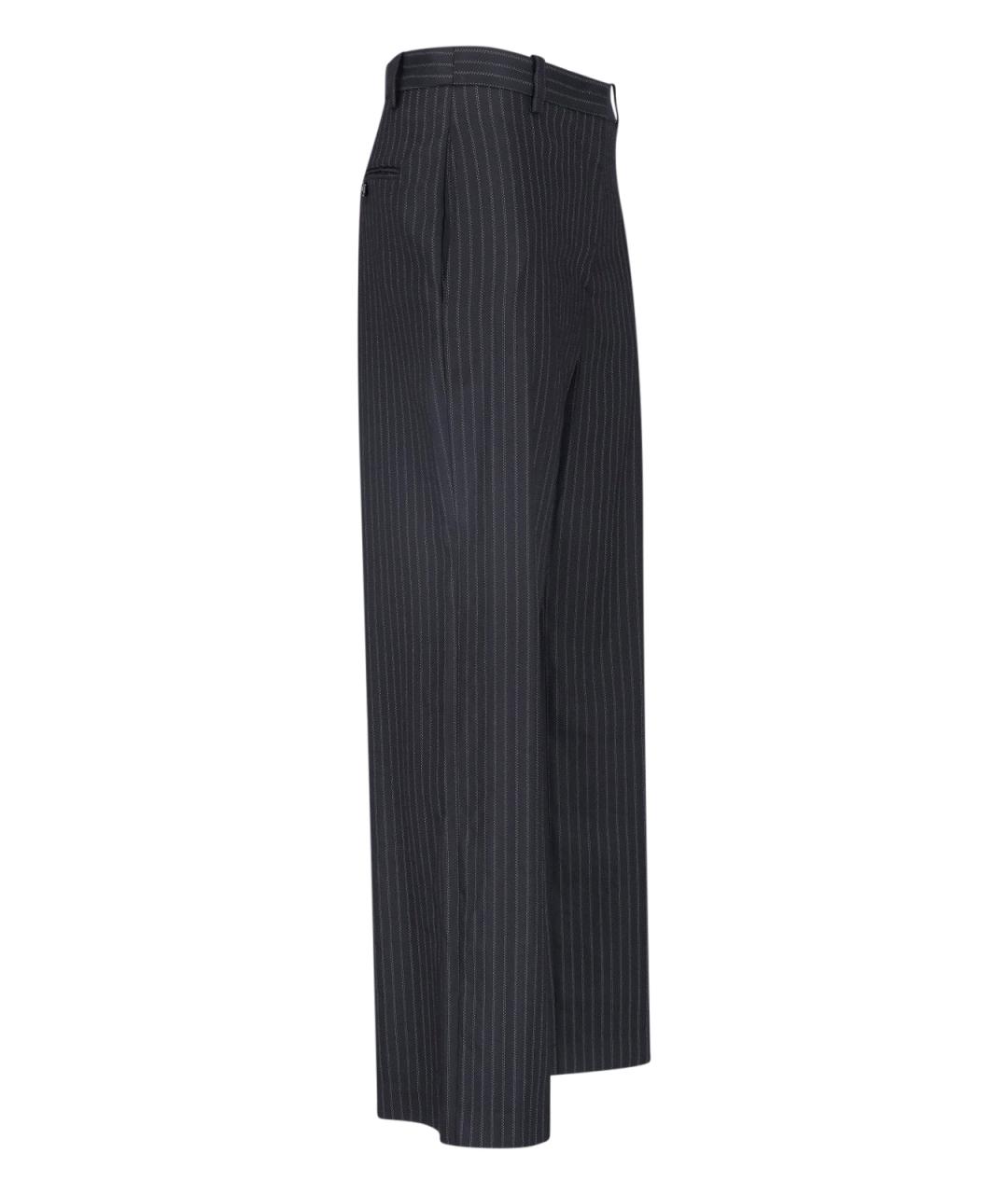 ISABEL MARANT Черные шерстяные прямые брюки, фото 3
