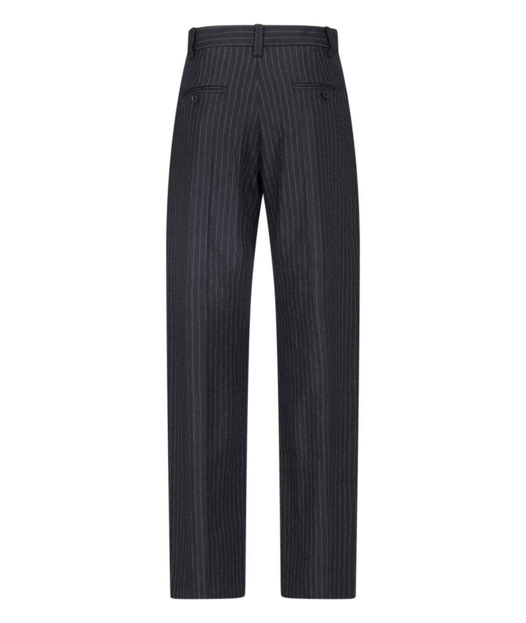ISABEL MARANT Черные шерстяные прямые брюки, фото 2
