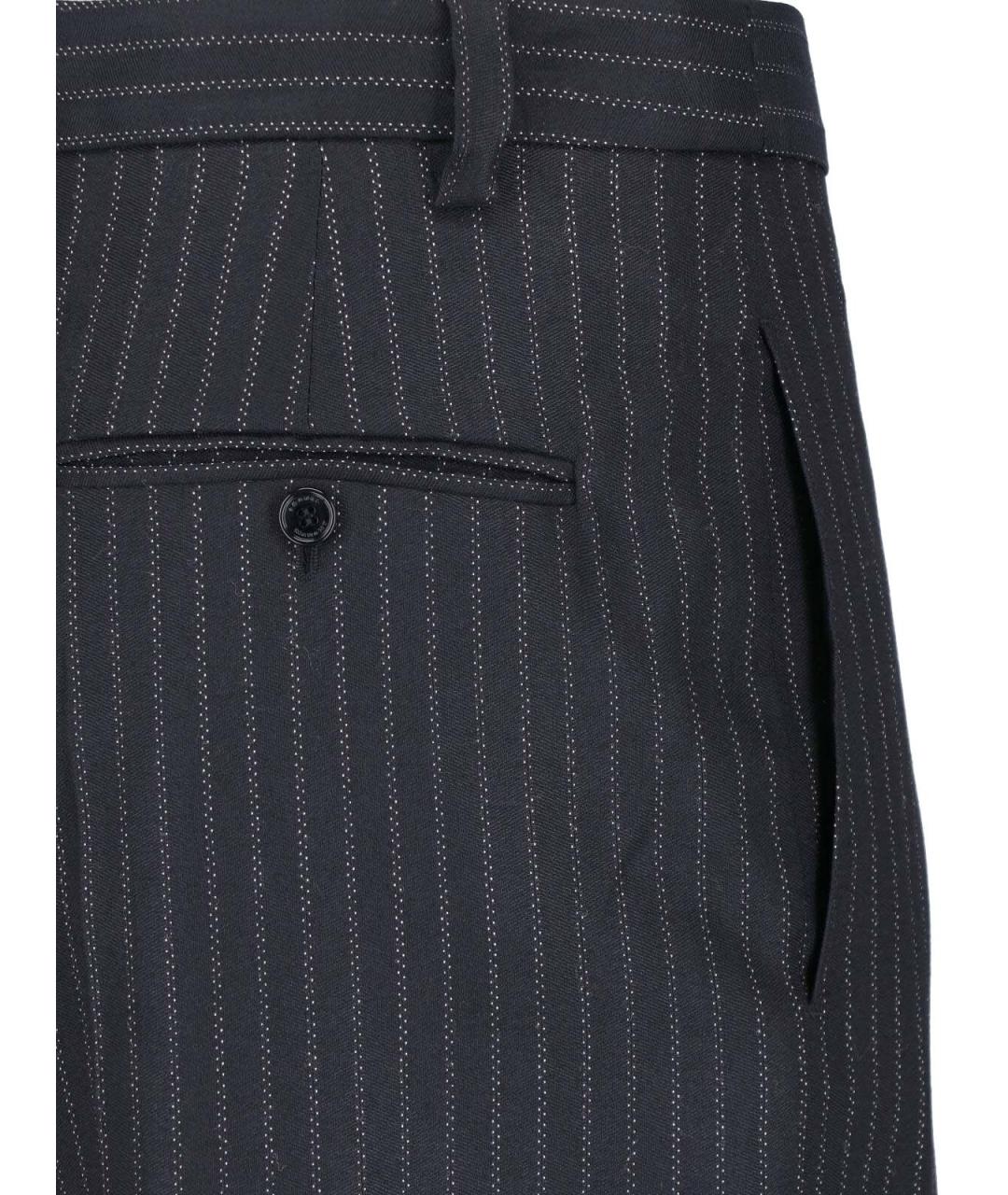 ISABEL MARANT Черные шерстяные прямые брюки, фото 4