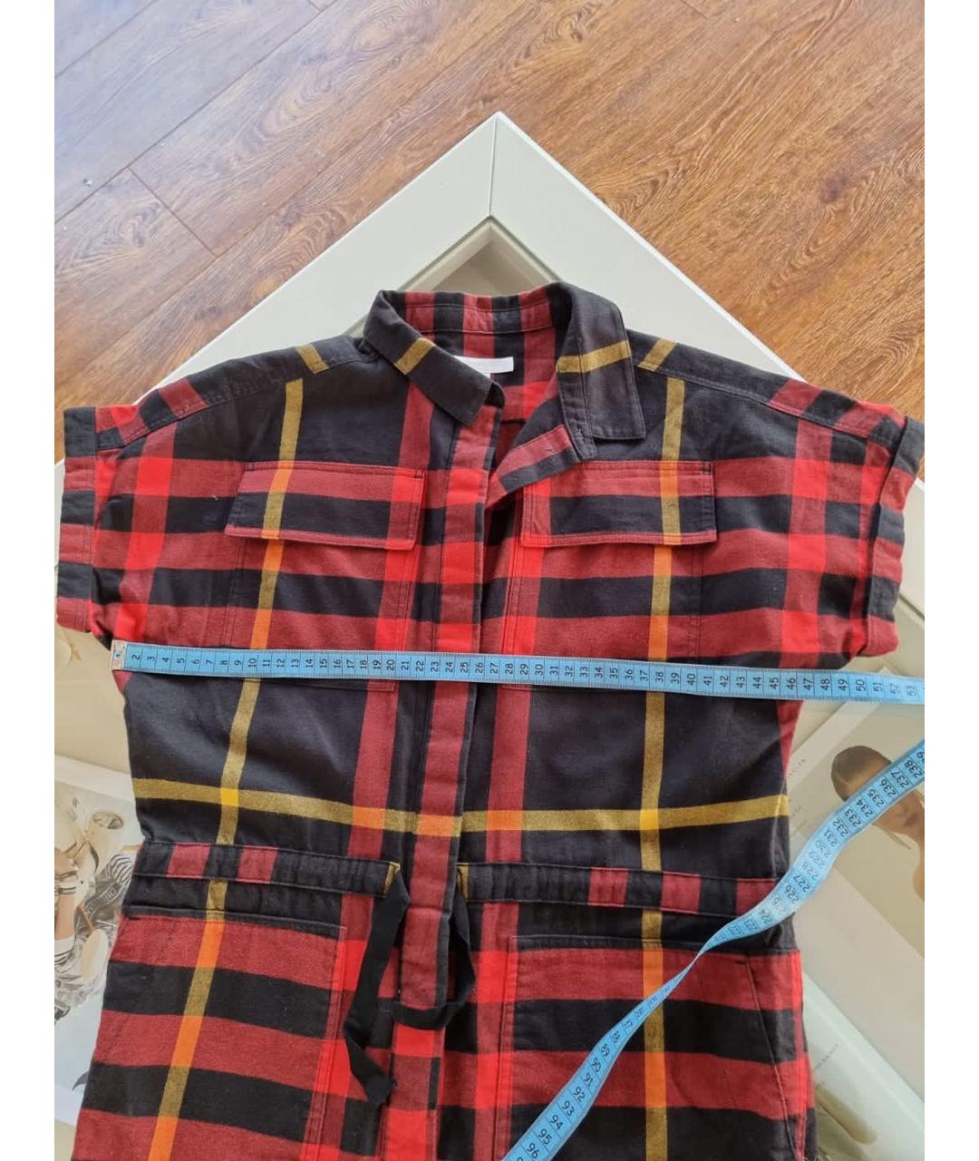 BURBERRY Красный хлопковый комбинезон, фото 3