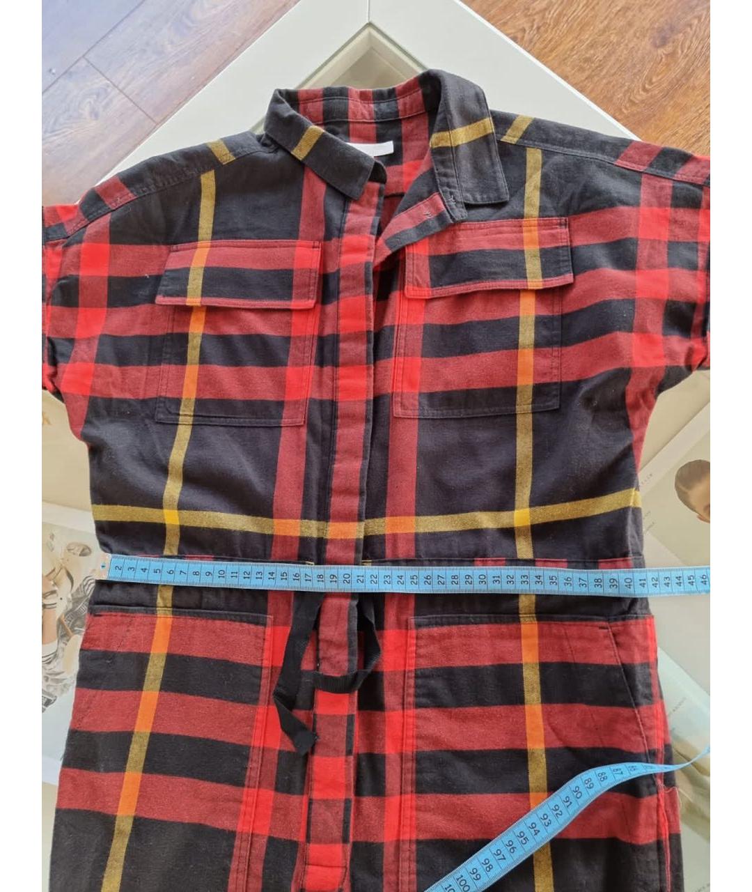 BURBERRY Красный хлопковый комбинезон, фото 4